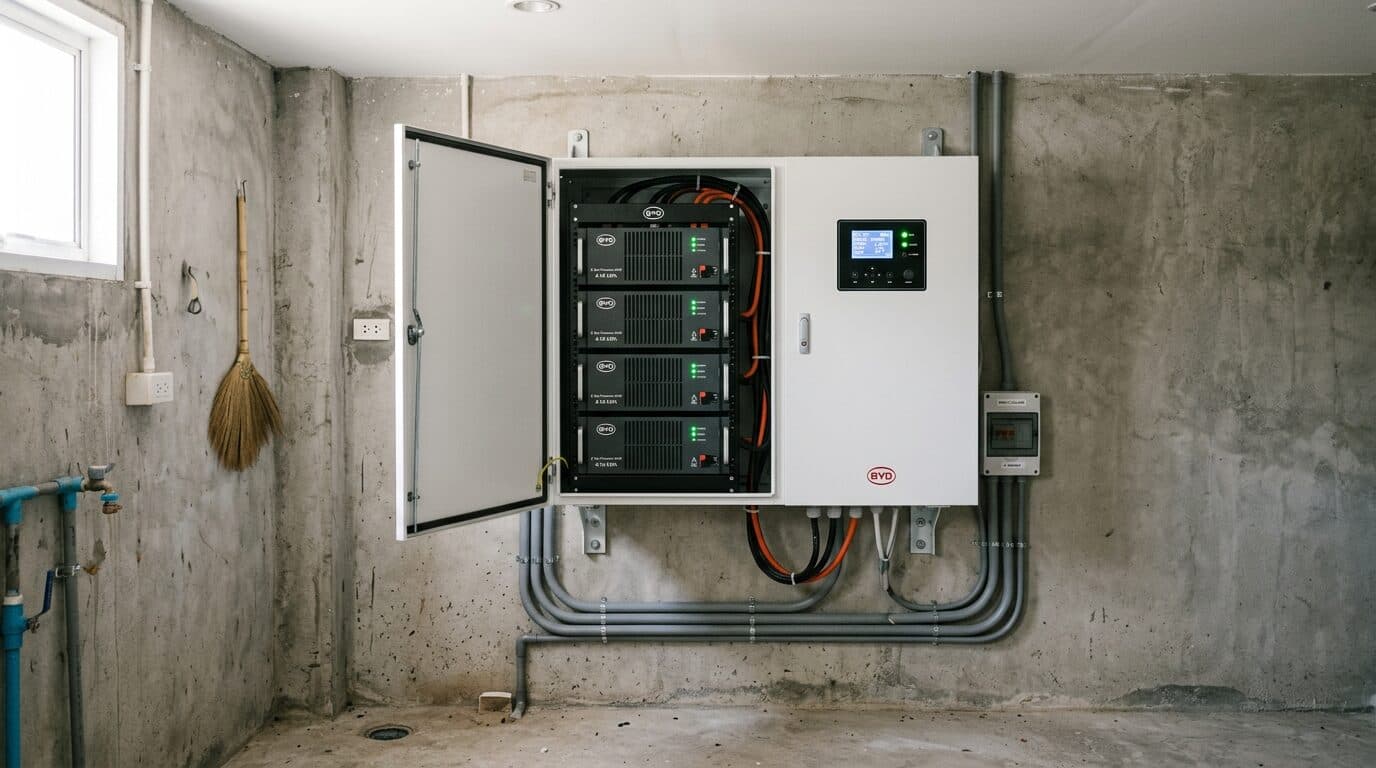 Wall-mounted lithium battery storage cabinet